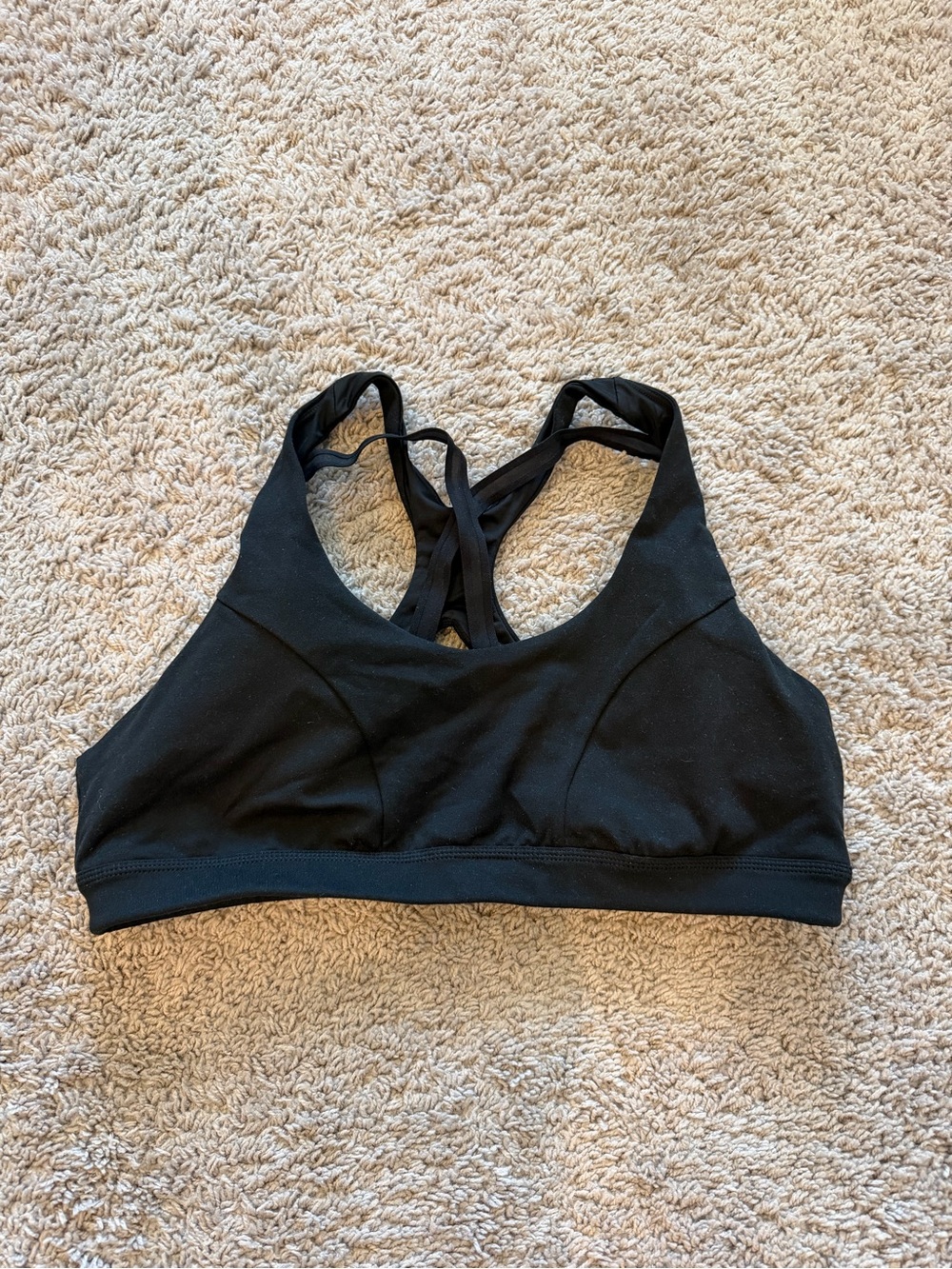 Zella Black Strappy Sports Bra
